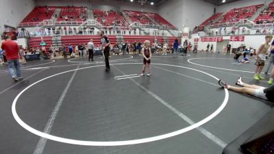 52-55 lbs Rr Rnd 2 - Kambria Coats, F-5 Grappling vs Piper Staggs, Ponca City Wildcat Wrestling