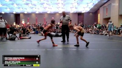 82 lbs Round 1 (4 Team) - Peyton Kirkpatrick, East Kansas Eagles vs Zolah Williams, MO Outlaws Gold