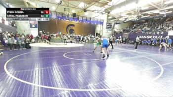 190 lbs Champ. Round 2 - Daniel Pederson, Glacier vs Tyson Scheel, Gallatin