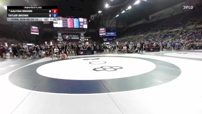 95 lbs Cons. Sub-rd Of 16 - Aaliyah Brown, IN vs Tayler Brown, ID