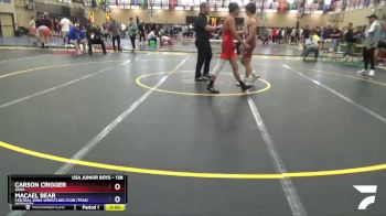 138 lbs Champ. Round 1 - Carson Crigger, Iowa vs Macael Bear, Central Iowa Wrestling Club /Team Intensity