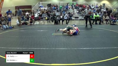 53 lbs Cons. Round 2 - Nicholas Kelly, Indiana Outlaws vs Maxwell Golden, Bay County