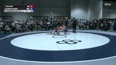 74 kg Champ. Rd Of 128 - Bas Diaz, Jackrabbit Wrestling Club vs Jackson Albert, George Mason