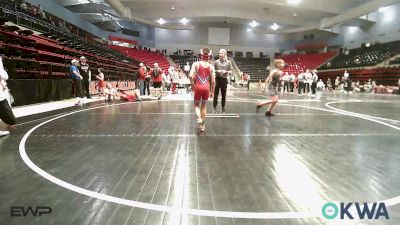 61 lbs 3rd Place - Aksel Davis, Tahlequah Wrestling Club vs Elijah Kroll, Raw Wrestling Club