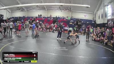 58 lbs 1st Place Match - Paxton Holcombe, Carolina Reapers vs Karl Stoll, Carolina Reapers