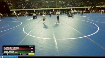 77 lbs Champ. Round 1 - Maverick Wendel, Immortal Athletics WC vs Cash Brock, Moen Wrestling Academy