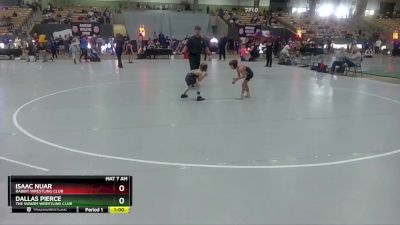 55 lbs Quarterfinal - Dallas Pierce, The Swarm Wrestling Club vs Isaac Nuar, Rabbit Wrestling Club