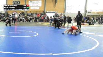 106 lbs Consi Of 8 #2 - Santino Gaglione, Cranston West vs Tyler Ceprano, Smithfield