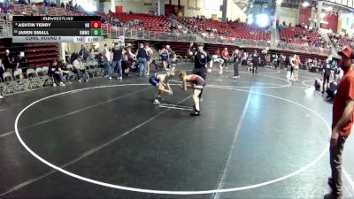 95 lbs Cons. Round 4 - Jaren Small, Kearney MatCats Wrestling Club vs Ashtin Terry, Nebraska Boyz
