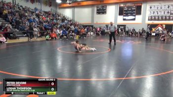 57 lbs Champ. Round 2 - Peter DeVore, Jesup Mat Club vs Logan Thompson, Solon Spartan Wrestling Club