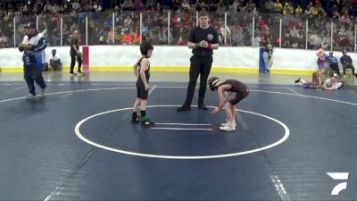 46 lbs Cons. Semi - Michael Goodrich, Branch County Wrestling vs Jax Hallihan, Eagle Claw