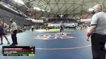 4A 220 lbs Semifinal - Johnathan Gressett, Curtis vs Koen Mattern, Lake Stevens