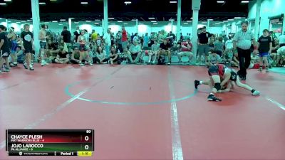 80 lbs Round 5 (6 Team) - Chayce Plesh, Mat Warriors Blue vs Jojo LaRocco, PA Alliance