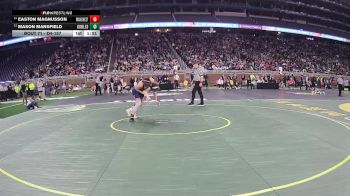 D4-157 lbs Champ. Round 1 - Mason Mansfield, Gobles vs Easton Magnusson, Manchester