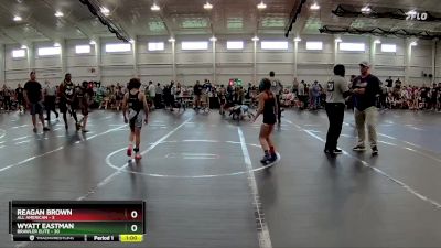 64 lbs Finals (2 Team) - Reagan Brown, All American vs Wyatt Eastman, Brawler Elite