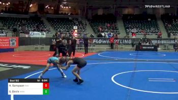 67 lbs Consolation - Hilkyah Sampson, Raw vs Grant Davis, Honey Badger WC