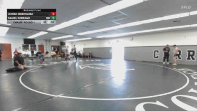 113 lbs Champ. Round 1 - Daniel Serrano, Clovis High Wrestling vs Jayden Rodriguez, .