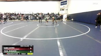 174 lbs Cons. Round 2 - Gabe Castro, Sacramento State University vs Pavel Budakov, Sacramento State University