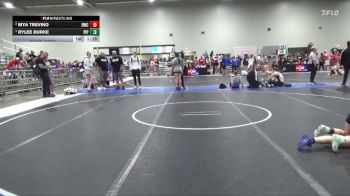 120 lbs Cons. Semi - Rylee Burke, Piper vs Mya Trevino, Russell Wrestling Club
