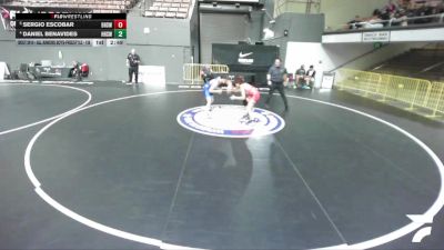 Quarters - Sergio Escobar, Bakersfield High School Wrestling vs Daniel Benavides, Highland High School Wrestling (Bakersfield)