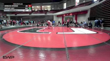 110 lbs Consi Of 4 - Ella Hart, Wyandotte HS Girls vs Kylee Sitsler, Bartlesville High School Girls