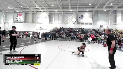 70 lbs Cons. Round 2 - Charlie Barringer, WRCL Wrestling Club vs Carson LoGalbo, District 3 Wrestling