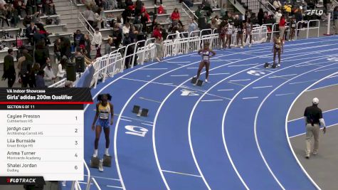 Girls' 200m Finals Heat 6