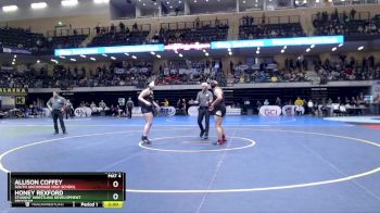 235G Semifinal - Honey Rexford, Student Wrestling Development Program vs Allison Coffey, South Anchorage High School