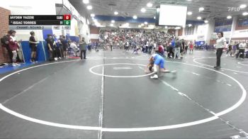 126 lbs Champ. Round 2 - Jayden Yazzie, El Modena vs Issac Torres, Fountain Valley