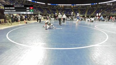 96 lbs Quarterfinal - Dalia Crane, Northern Lebanon vs Araceli Clem, Canon-McMillan