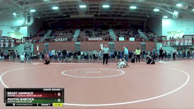 95 lbs Champ. Round 1 - Brady Hammack, Maurer Coughlin Wrestling Club vs Paxton Babcock, Dragon Wrestling Club