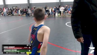 70 lbs Round 1 - Aiden Hiebert, Thunder Mountain Wrestling Club vs Brennan Moore, Askeo International Mat Club