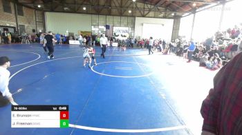 76-80 lbs Quarterfinal - Ella Brunson, Hilldale Youth Wrestling Club vs Jagger Freeman, Dark Cloud Wrestling Club