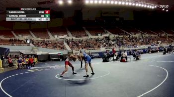 D1-126 lbs Quarterfinal - Caden Leyba, Mountain View (Mesa) High School vs Samuel Smith, Chandler High School