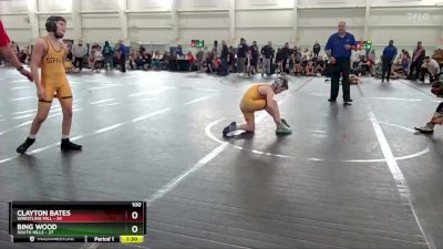 100 lbs Semis & 1st Wrestleback (8 Team) - Bing Wood, South Hills vs Clayton Bates, Wrestling Mill