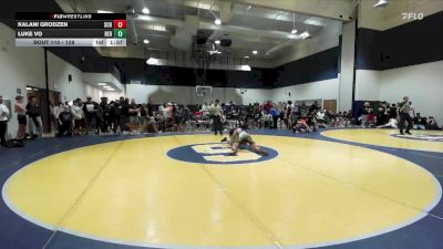 128 lbs Champ. Round 2 - Luke Vo, Redlands vs Kalani Grodzen, San Clemente HS