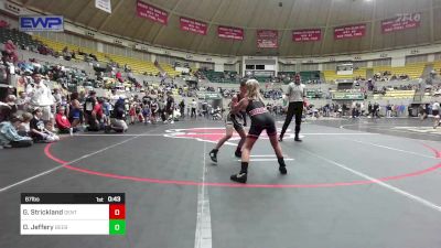 67 lbs Quarterfinal - Guy Strickland, Gentry Youth Organization Wrestling vs Daxton Jeffery, Beebe Badgers Wrestling Club