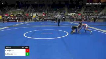 70 lbs Prelims - Brock Argo, Oklahoma Wrestling Academy vs Brilan Monday, Mojo Grappling