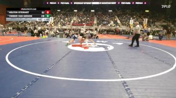 3A-144 lbs Quarterfinal - Kelton Stewart, Glenrock vs Timber Van Gieson, Lyman