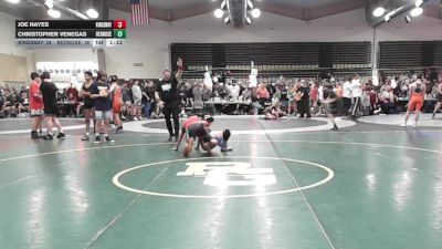 116 lbs Quarterfinal - Joe Hayes, Kingsway - MSC vs Christopher Venegas, RedNose Wrestling School - MSC