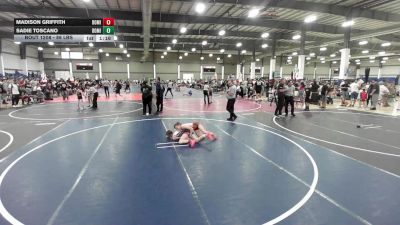 88 lbs Rr Rnd 1 - Madison Griffith, Dominate Club Wrestling vs Sadie Toscano, Dominate Club Wrestling