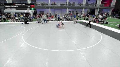 JR BOYS HARD LUCK - 135.4-136.4 Champ. Round 2 - James Jacobs, South Sip Wrestling Club vs David Longino II, Georgia