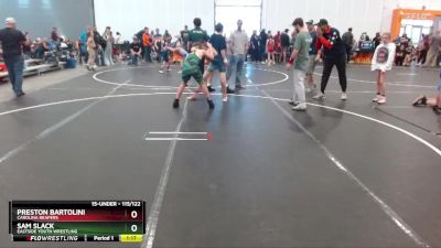 115/122 Cons. Round 1 - Preston Bartolini, Carolina Reapers vs Sam Slack, Eastside Youth Wrestling