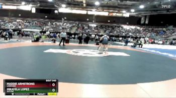 185 lbs Quarterfinal - Mikayela Lopez, Skyline vs Maddie Armstrong, LaGrande