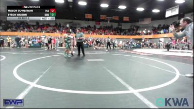 Rr Rnd 2 - Mason Bowerman, Plainview Youth Wrestling Club vs Tyson WILSON, Darko Valley Wolf Pack