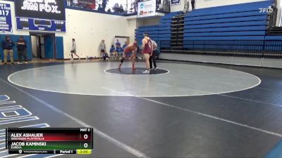 285 lbs Quarterfinal - Alex Ashauer, Wisconsin-Platteville vs Jacob Kaminski, Eureka