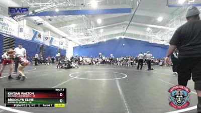 75 lbs Semis (4 Team) - Kaygan Walton, Oklahoma Supergirls vs Brooklyn Cline, Queens Of Mayhem