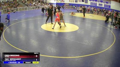 92 lbs Cons. Round 1 - Oren Breeding, Crater vs Trey Bernhardt, Siuslaw Mat Club