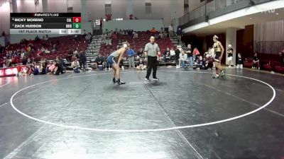 138 lbs 1st Place Match - Zack Hudson, VA Elite vs Ricky Moreno, Hornet WC