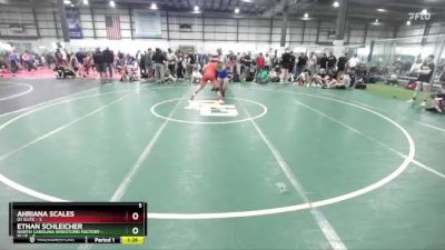 120 lbs Placement (4 Team) - Ahriana Scales, D1 ELITE vs Ethan Schleicher, NORTH CAROLINA WRESTLING FACTORY - BLUE
